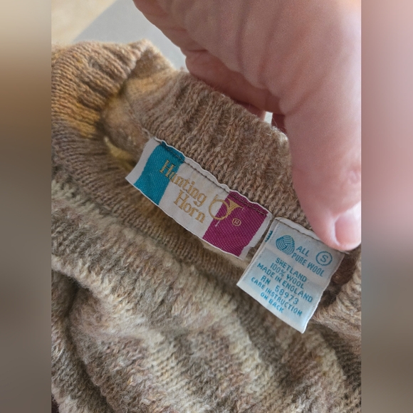 Vintage Women's Hunting Horn 100% wool sweater Size Small. Winter sweater - Picture 3 of 3
